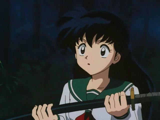 Otaku Gallery  / Anime e Manga / Inu-Yasha / Screen Shots / Episodi / 013 - L`enigma della luna nuova! Inuyasha dai capelli neri! / 135.jpg